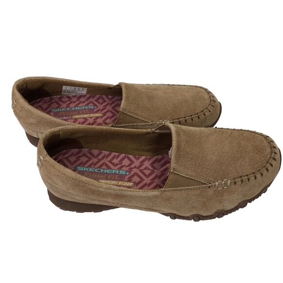 SKECHERS‎ LEATHER RELAXED FIT AIR - COOLED MEMORY FOAM WOMEN SHOES 8 - Picture 1 of 7